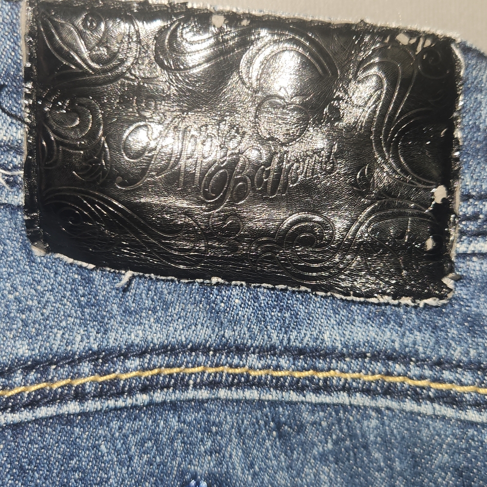Apple Bottoms Distressed Straight Leg Jeans Size 9/10 - Picture 10 of 11